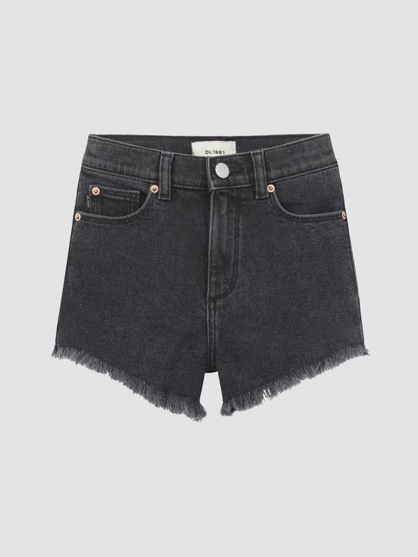 dl1961 Lucy Jean Shorts High Rise Cut Off Nightshade