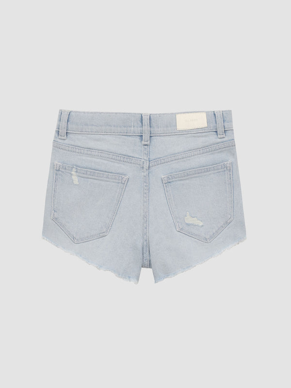 Dl1961 Lucy Jean Shorts High Rise Cut Off Poolside Distressed