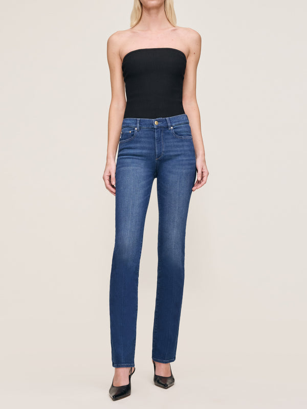 dl1961 Mara Straight Mid Rise Instasculpt 31" Jeans Santa Monica