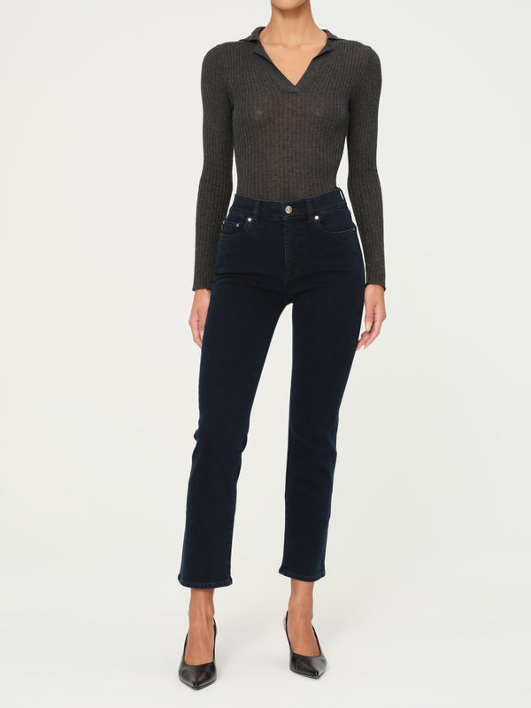 Dl1961 Mara Straight Mid Rise Instasculpt Ankle Jeans Flatiron