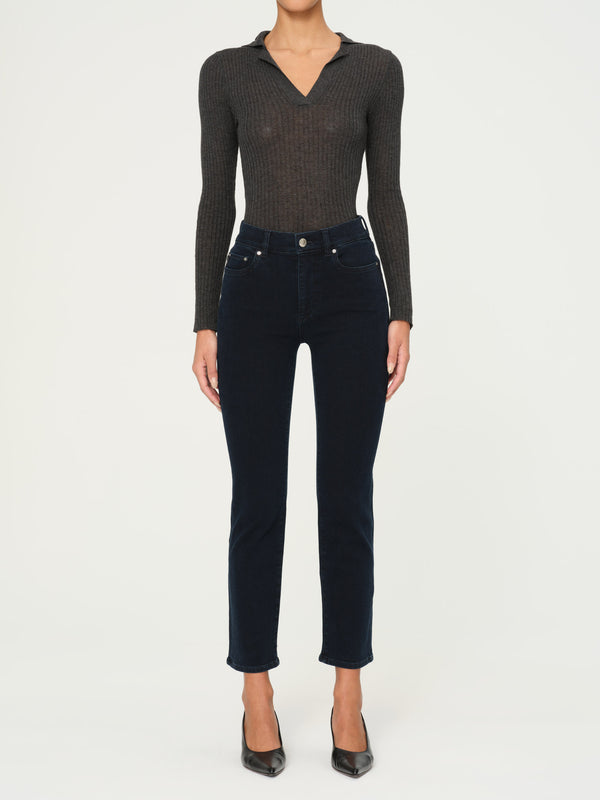 dl1961 Mara Straight Mid Rise Instasculpt Ankle Jeans Flatiron