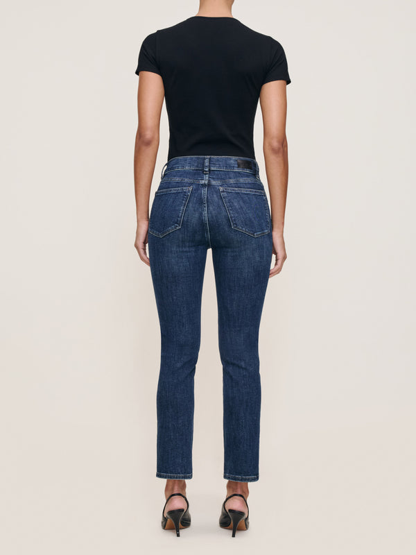 Dl1961 Mara Straight Mid Rise Instasculpt Ankle Jeans India Ink