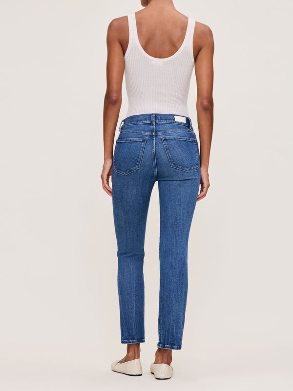 Dl1961 Mara Straight Mid Rise Instasculpt Ankle Jeans Palm Springs