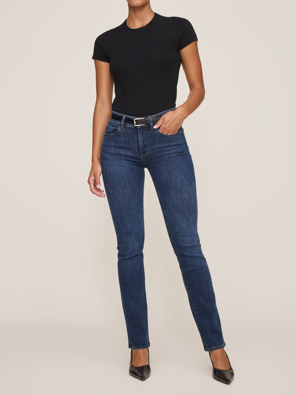Dl1961 Mara Straight Mid Rise Instasculpt™ 31" Jeans Eastside