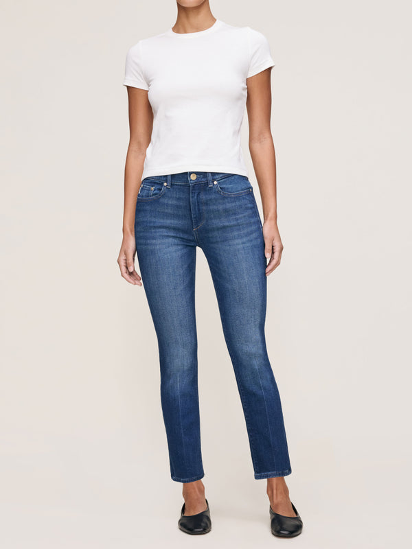 Dl1961 Mara Straight Mid Rise Instasculpt™ Ankle Jeans Santa Monica