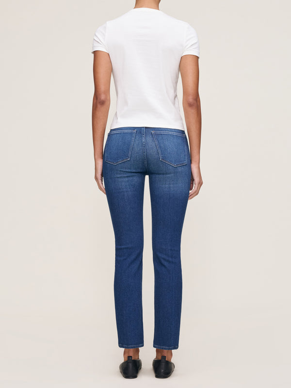 Dl1961 Mara Straight Mid Rise Instasculpt™ Ankle Jeans Santa Monica