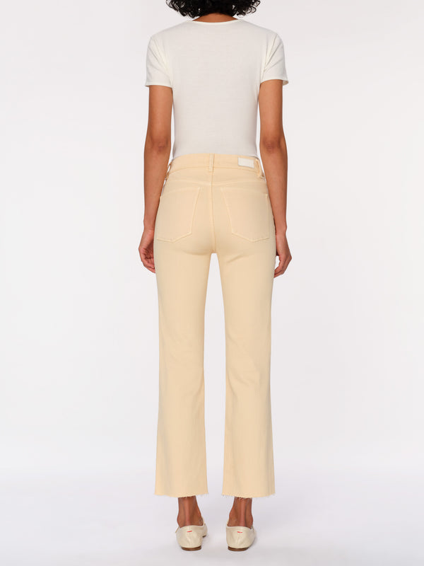 Dl1961 Patti Straight High Rise Ankle Jeans Lt Wheat
