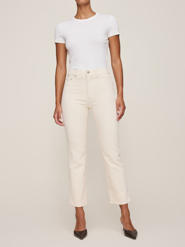 dl1961 Patti Straight High Rise Ankle Jeans Manilla