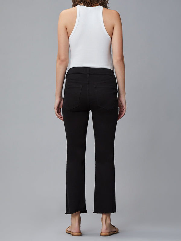 Dl1961 Patti Straight Maternity Vintage Black Peached Raw