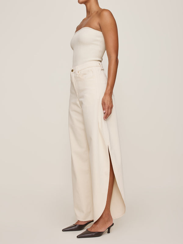 Dl1961 Rori Wide Leg Barrel High Rise 31.5" Jeans Flax