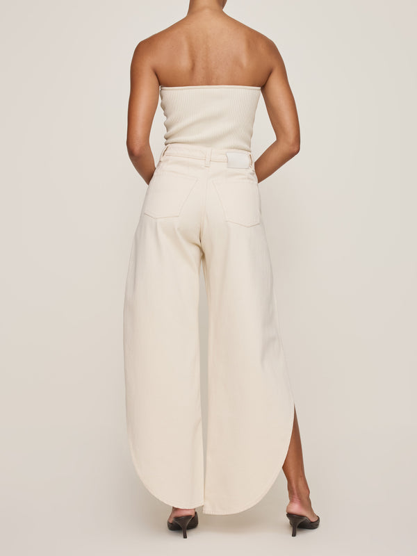 Dl1961 Rori Wide Leg Barrel High Rise 31.5" Jeans Flax