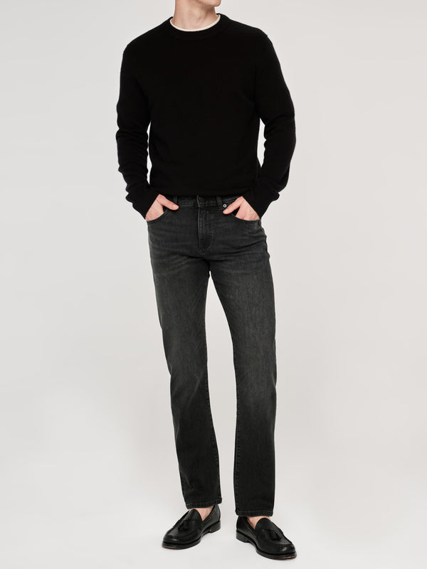 dl1961 Russell Slim Straight Jeans Sable (Washed Black)