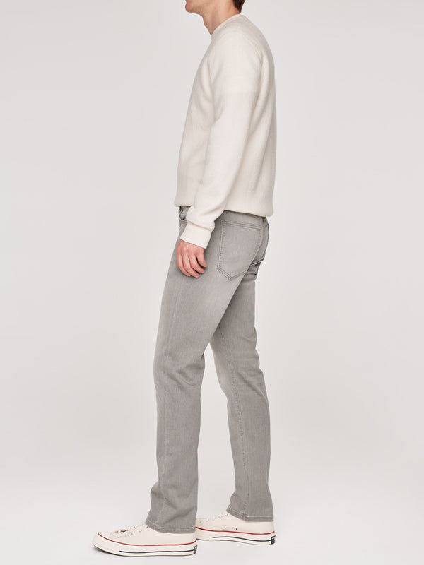 Dl1961 Russell Slim Straight Jeans Washed Grey Knit