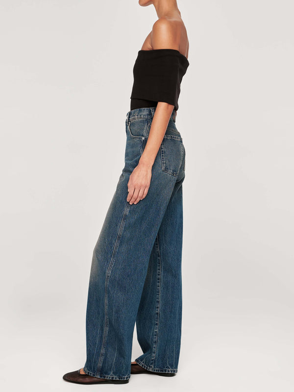 dl1961 Taylor Barrel Ultra High Rise 31" Jeans Tinted Dark