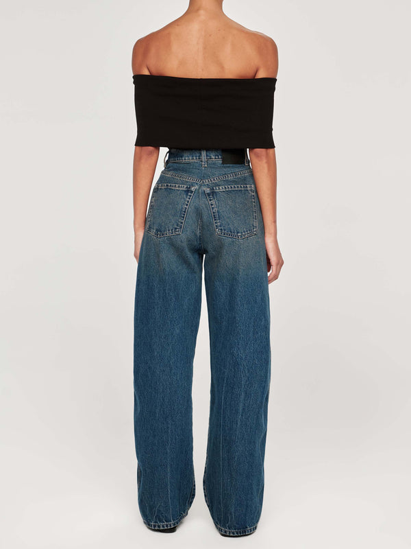 dl1961 Taylor Barrel Ultra High Rise 31" Jeans Tinted Dark
