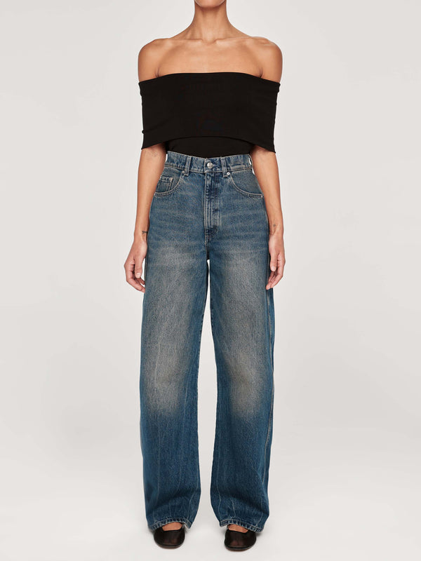 dl1961 Taylor Barrel Ultra High Rise 31" Jeans Tinted Dark