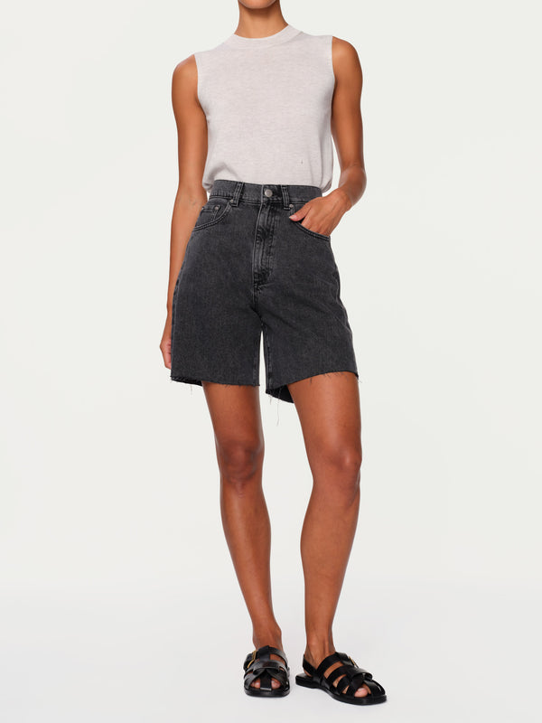 dl1961 Taylor Jean Short Ultra High Rise 7" Lt. Nightshade