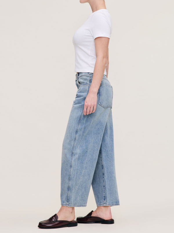 Dl1961 Taylor Relaxed Barrel Petite Ultra High RIse 25" Jeans Daydream