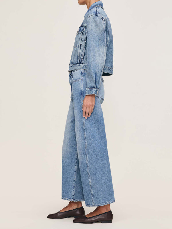 Dl1961 Taylor Relaxed Barrel Ultra High Rise 27" Jeans Salt Lake