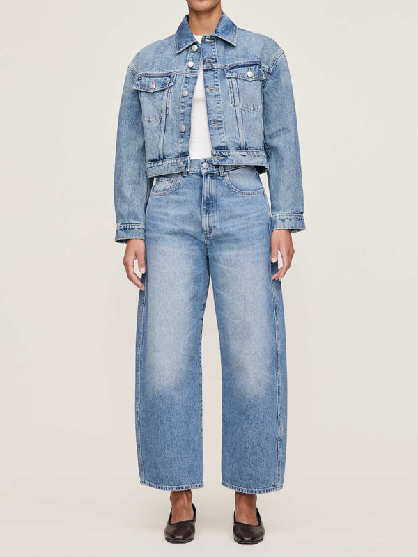 Dl1961 Taylor Relaxed Barrel Ultra High Rise 27" Jeans Salt Lake