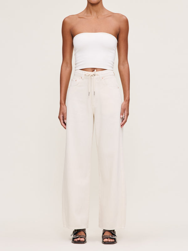 Dl1961 Taylor Relaxed Barrel Ultra High Rise 28" Flax