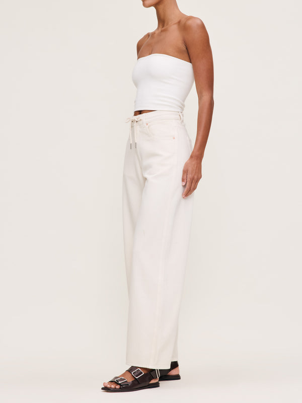 Dl1961 Taylor Relaxed Barrel Ultra High Rise 28" Flax