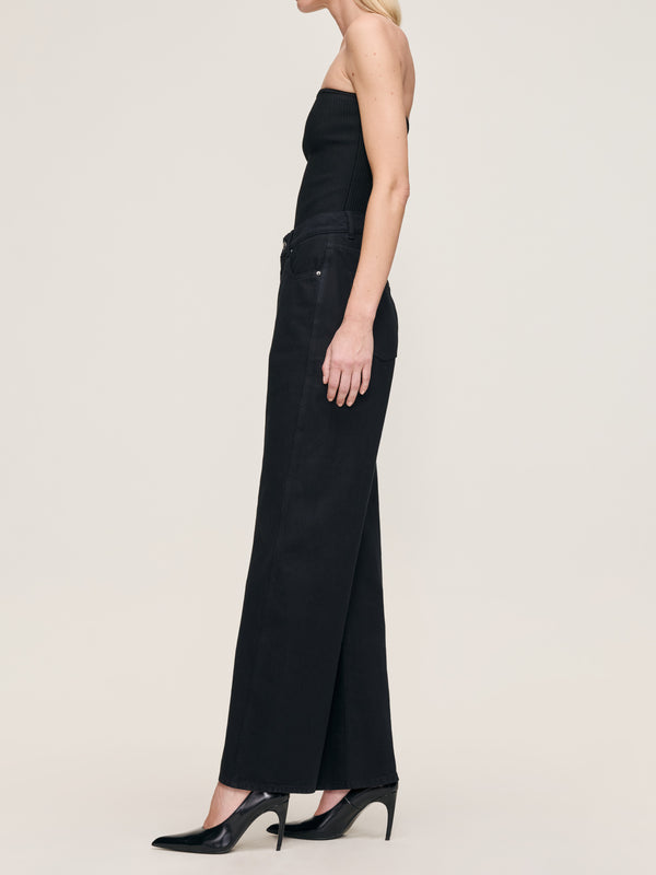 Dl1961 Taylor Relaxed Barrel Ultra High Rise 31" Jeans Black