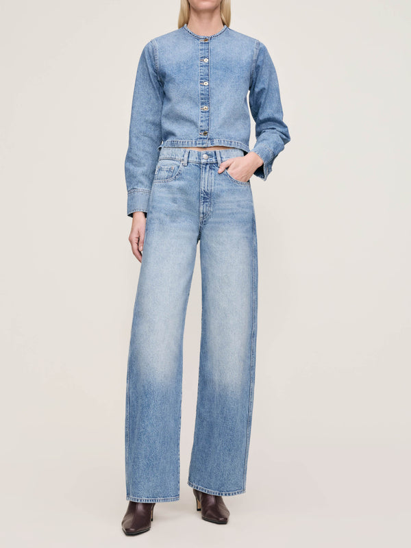 Dl1961 Taylor Relaxed Barrel Ultra High Rise 31" Jeans Salt Lake