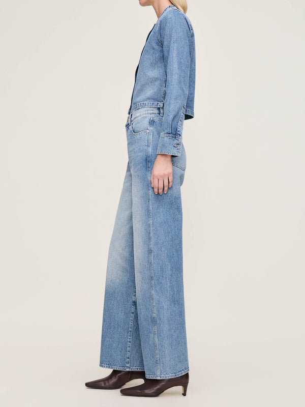 Dl1961 Taylor Relaxed Barrel Ultra High Rise 31" Jeans Salt Lake