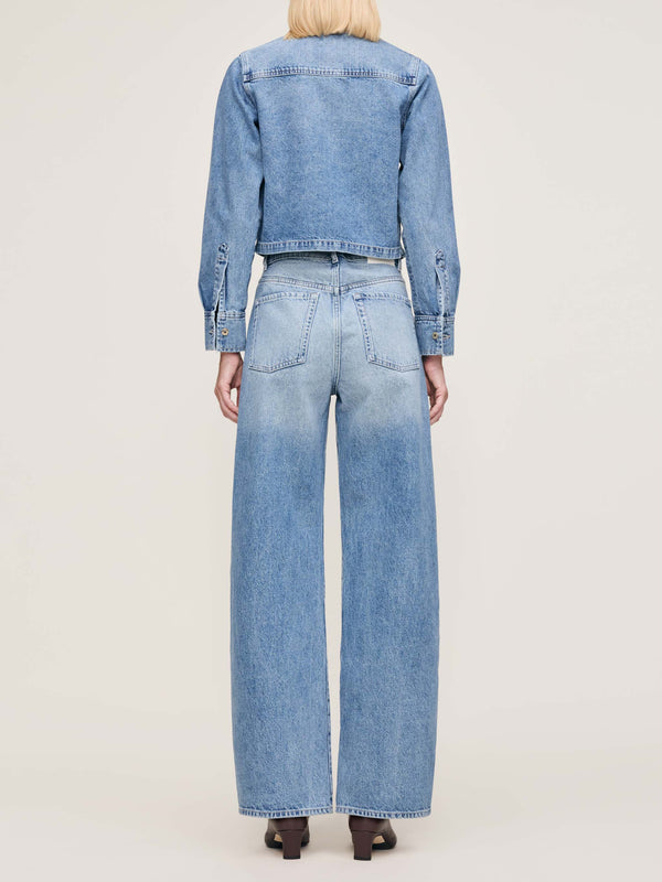 Dl1961 Taylor Relaxed Barrel Ultra High Rise 31" Jeans Salt Lake