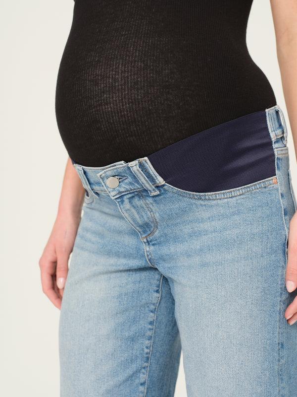Dl1961 Thea Boyfriend Maternity Relaxed Tapered Jeans Ravello