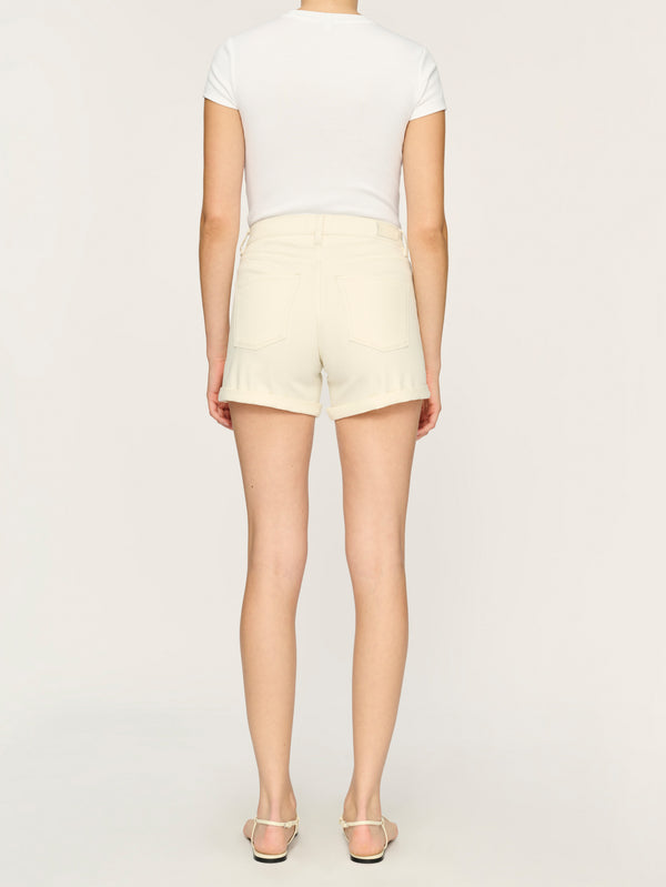 Dl1961 Zoie Jean Shorts Relaxed 4.5" Eggshell Rolled