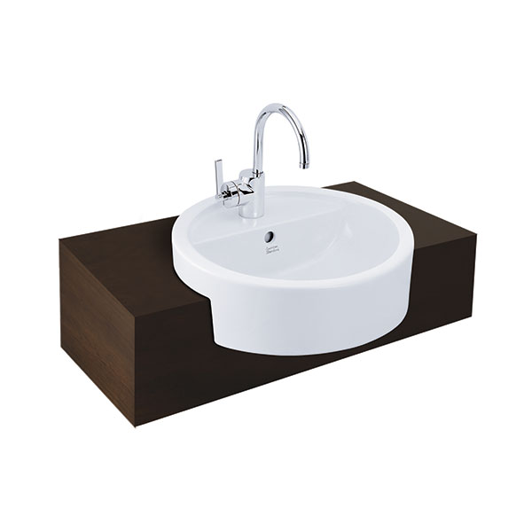 dmora CCASF307-1010410F0 American Standard White Semi Countertop Wash Basin