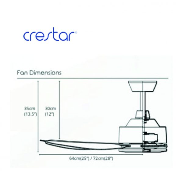 Dmora Crestar Airis 5 Blades Ceiling Fan (50/56inch)