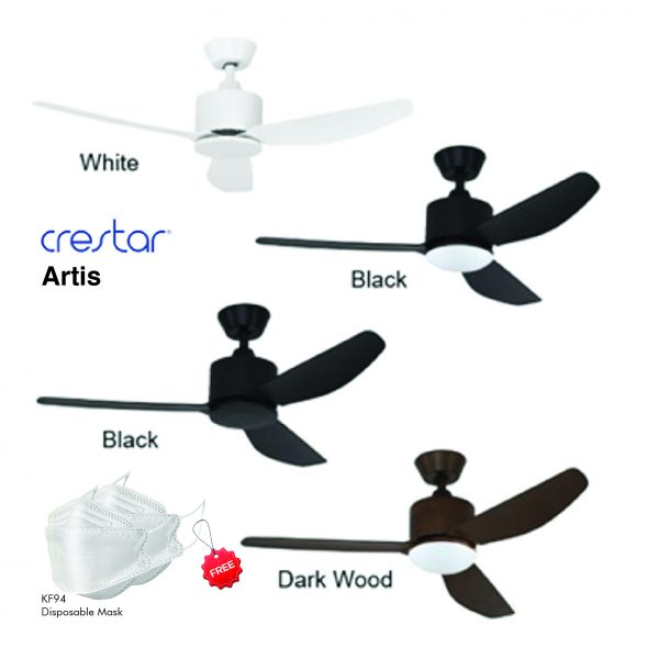 dmora Crestar Artis 3 Blades Ceiling Fan (40/46inch)