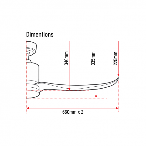 Dmora Fanztec FT-TWS-1 LED DC Ceiling Fan
