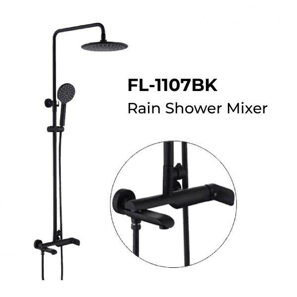 Dmora Flavio FL-1107 Rainshower Mixer Set