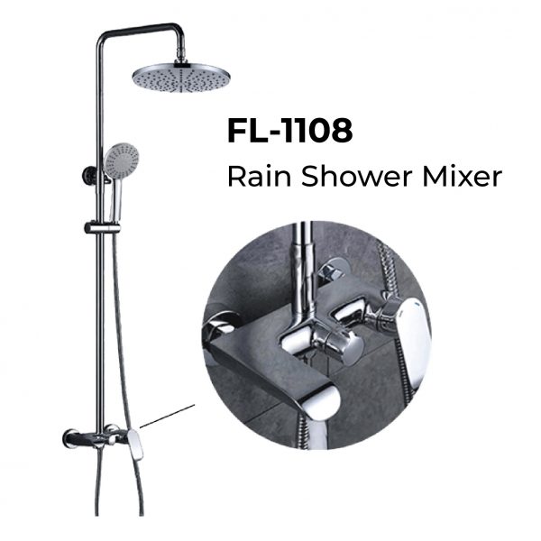 Dmora Flavio FL-1108 Rainshower Mixer Set