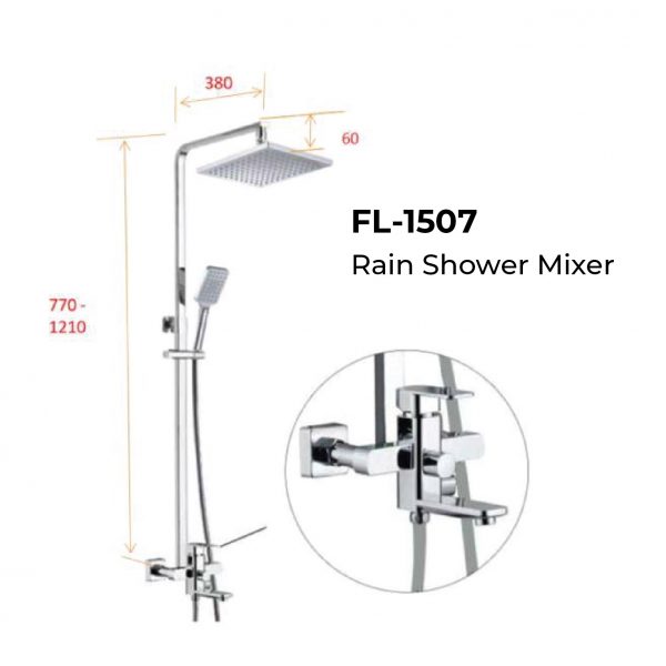 Dmora Flavio FL-1507 Rainshower Mixer Set