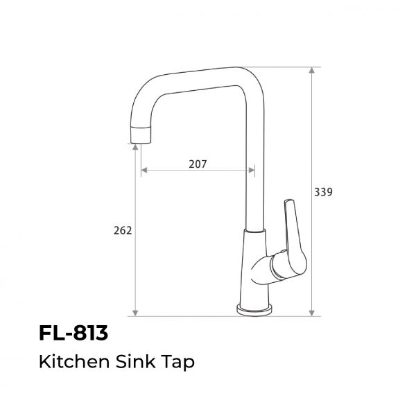 Dmora Flavio – Kitchen Sink Tap (Sink Mixer Tap)