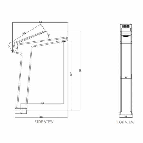 Dmora TESVILA – TF-9301G Series Basin Mixer (Heighten)