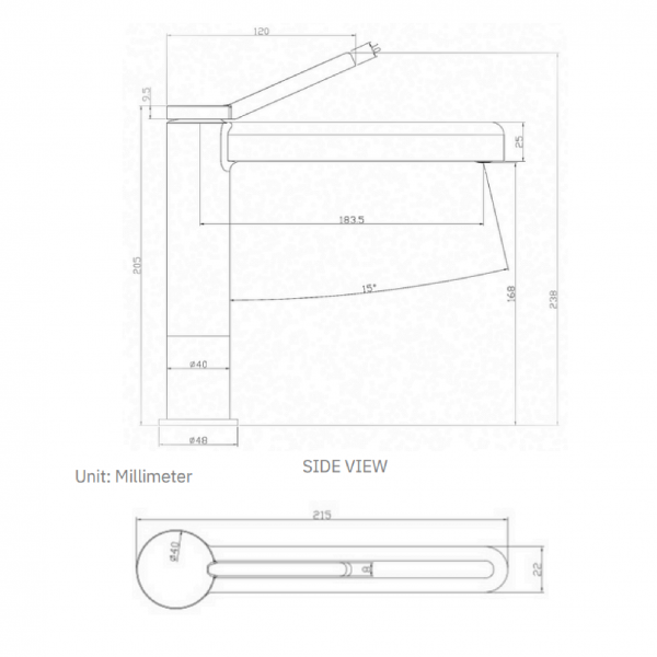 Dmora TESVILA – TF-9861 Series Basin Mixer (Shorten)