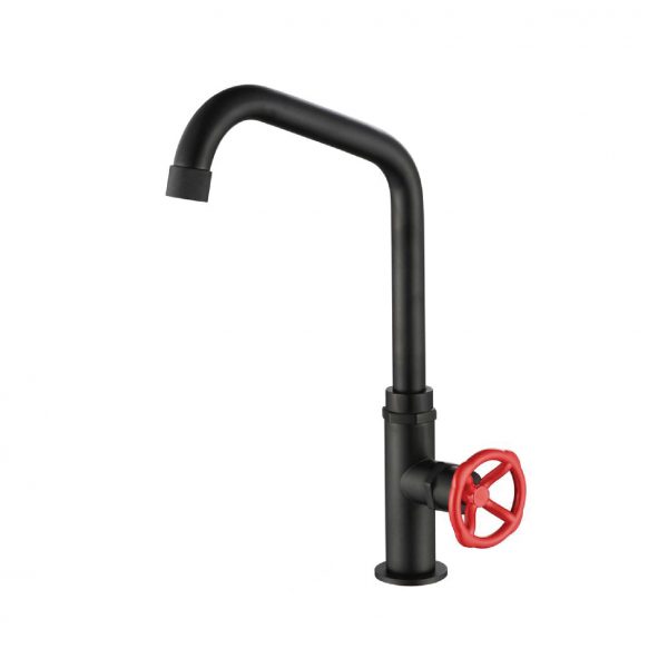dmora TID1B Black Industrial Feel Kitchen Tap