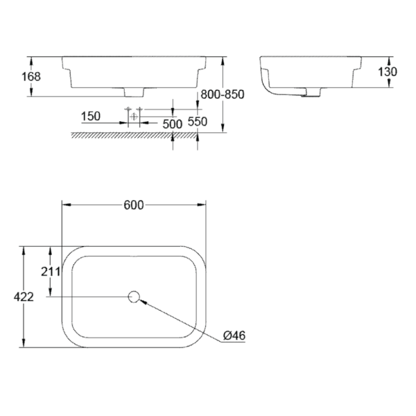Dmora ( Grohe Basin Bundle ) 39124001 Eurosmart Vessel Basin + 23719003 Eurostyle Basin Mixer Or 23432000 Eurosdisc Basin Mixer