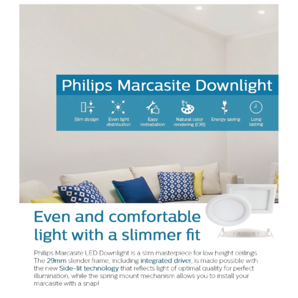 Dmora Philips Marcasite (RD) 125 LED Recessed Downlight