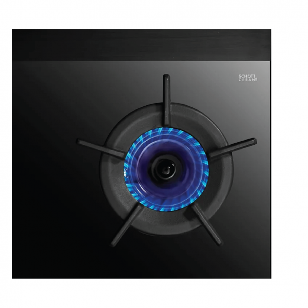 Dmora RB-2CGN 2 Inner Burner Built-In Hob Schott Ceran Glass (Black) Top Plate