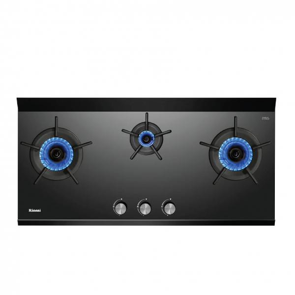 Dmora RB-3CGN 2 3 Inner Burner Built-In Hob Schott Ceran Glass (Black) Top Plate