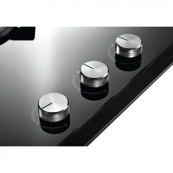 Dmora RB-3CGN 2 3 Inner Burner Built-In Hob Schott Ceran Glass (Black) Top Plate