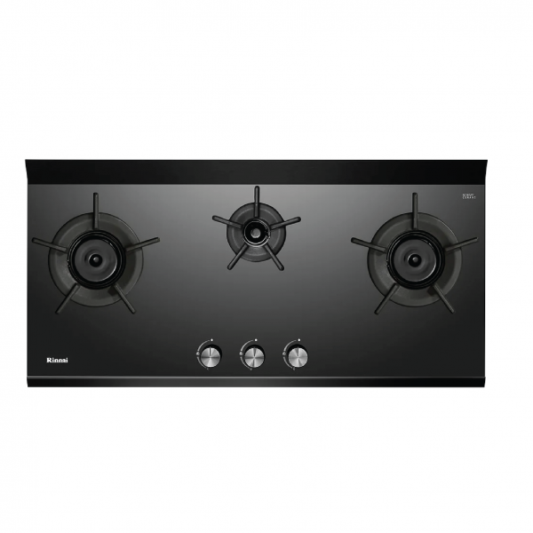 dmora RB-3CGN 2 3 Inner Burner Built-In Hob Schott Ceran Glass (Black) Top Plate