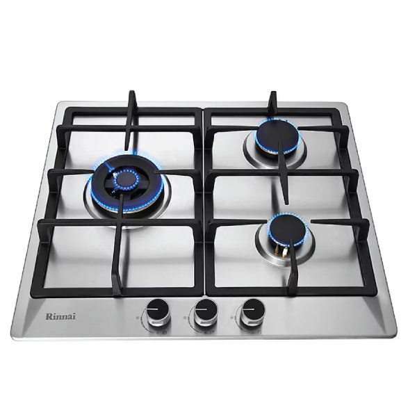 Dmora RB-63SSV-DL (DC) / RB-63SSV-AL (AC) 3 Burner Built-In Hob Stainless Steel Top Plate